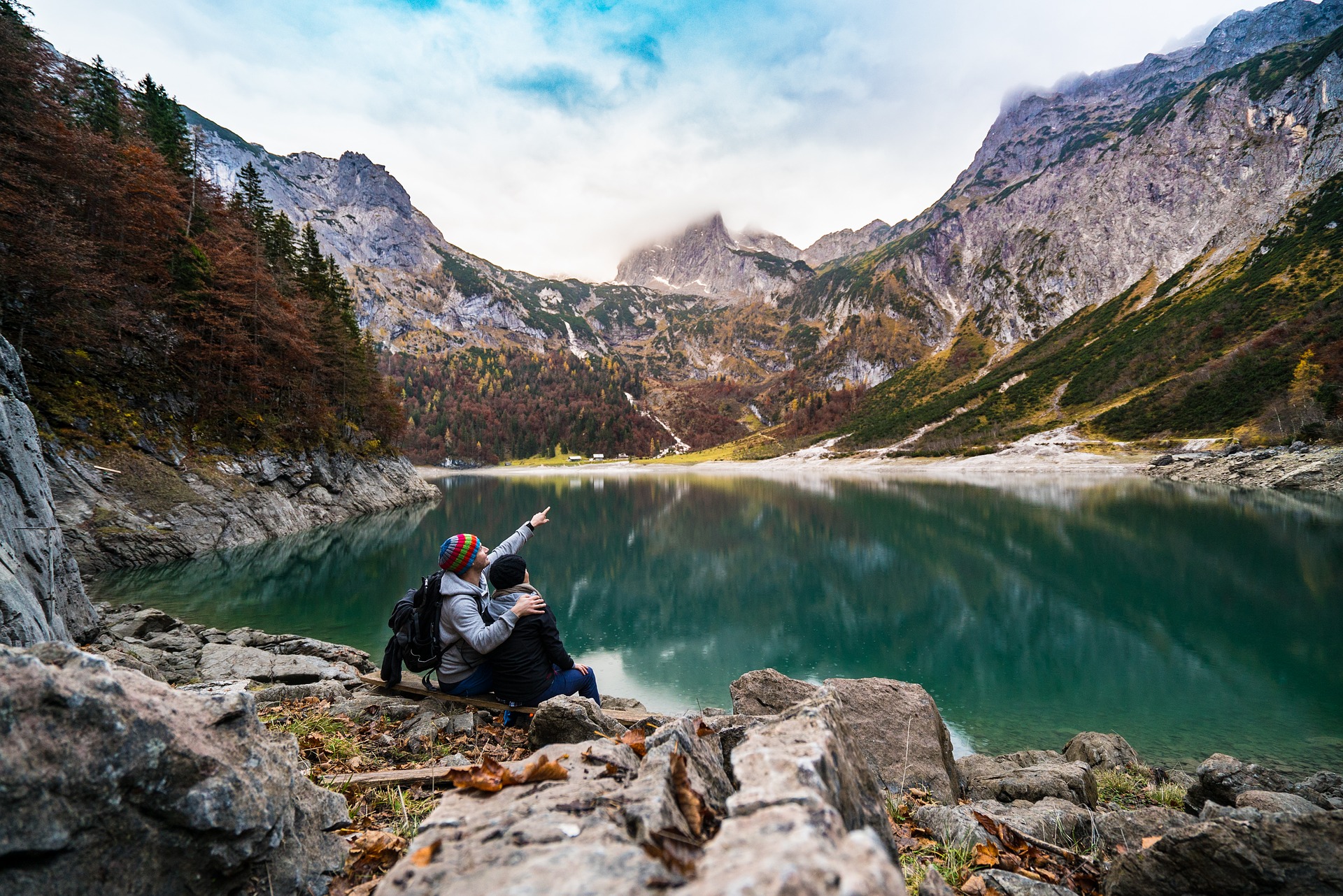 Hiking in the mountains